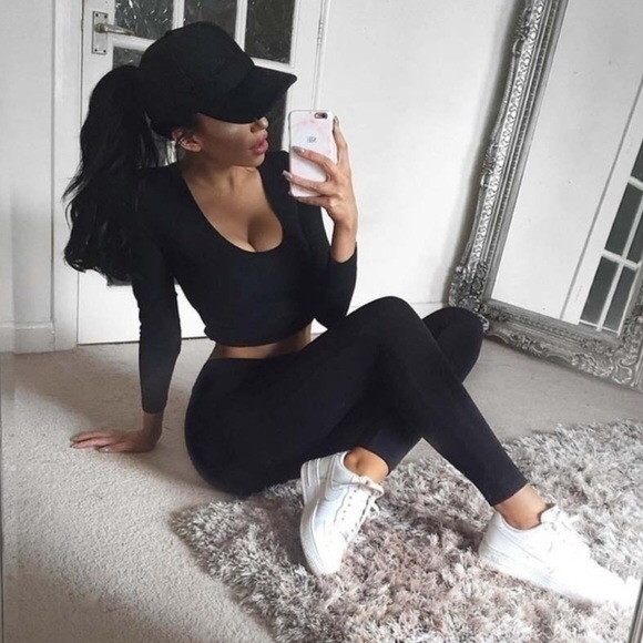 Fashion Nova Black Wanderlust Leggings 
